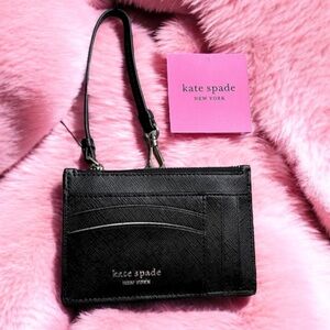 Kate Spade card holder wristlet purse cj arm clip on wallet bag accessory charm